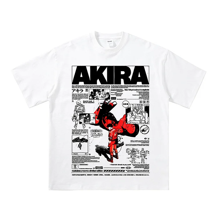 Pure Cotton Akira Aesthetic T-shirt weebmemes
