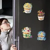 6pcs Acrylic Special Shape Cupcake Diamond Painting Fridge Magnet