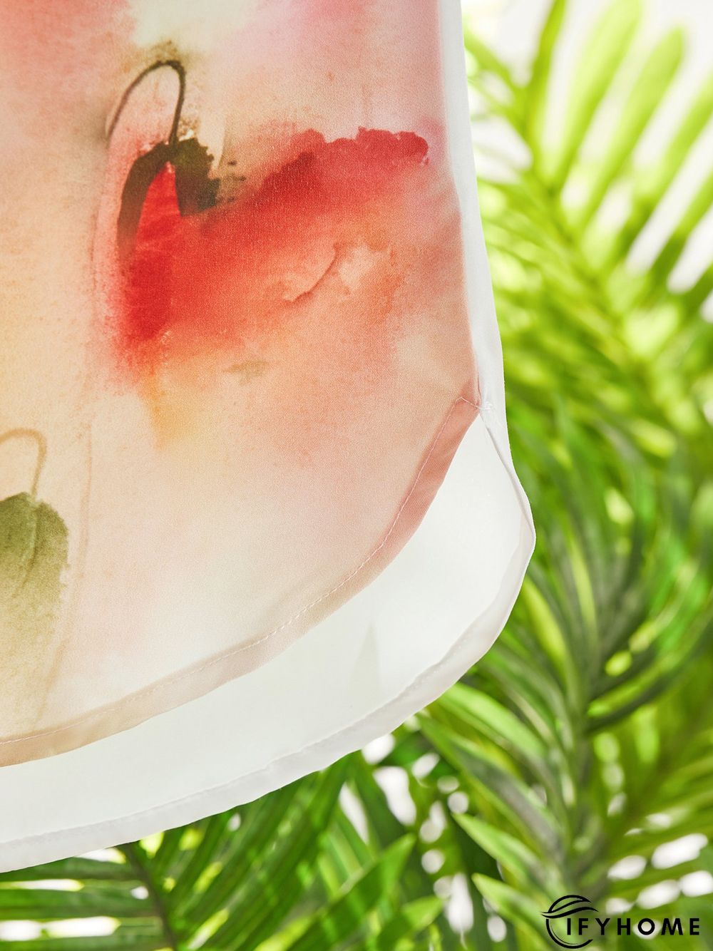 Floral Short Sleeve V Neck Printed Tunic Top | IFYHOME