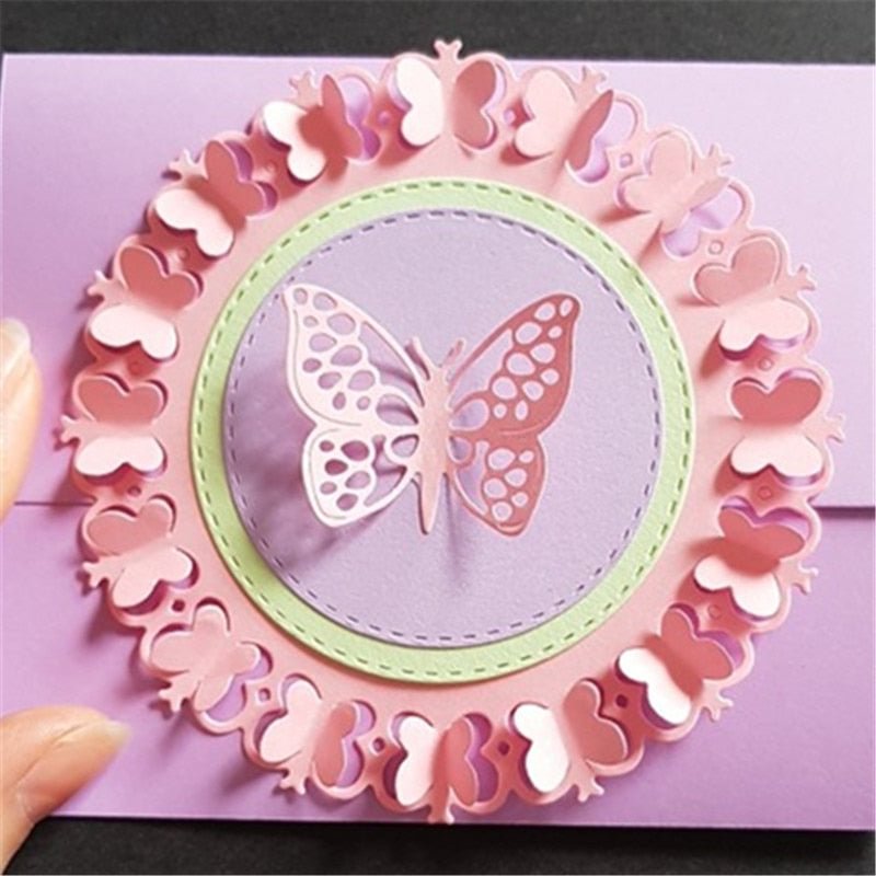 3D butterfly Metal Cutting Dies Scrapbooking Embossing Cut Stencil DIY Christmas Decorative Handmade Card Mold