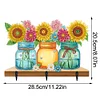 Diamond Painting Christmas Sunflower Vase Diamond Art Coat Hook