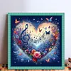 Heart-Shaped Flowers-11CT Stamped Cross Stitch 40*40cm/15.75*15.75in tapestrymarket