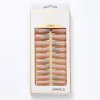 French Nails Matte Shimmers Long Wearing Ballet Nails 24pcs