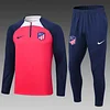2023/2024 Atletico Madrid Half-Pull Training Suit Red 1:1 Thai Quality Set love fball