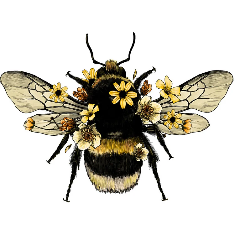 Bee Animal Room  Full Round Diamond Painting 40*30CM
