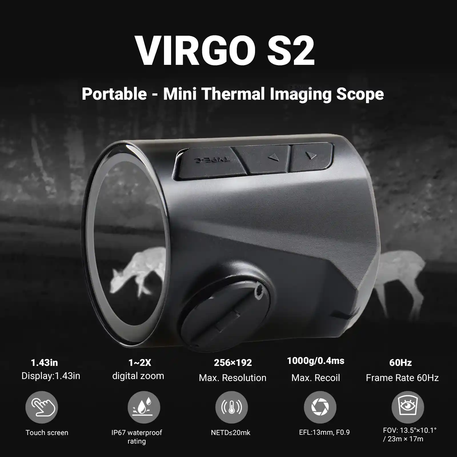 YSS VIRGO S2 Mini Thermal Scope Red Dot Sight scope