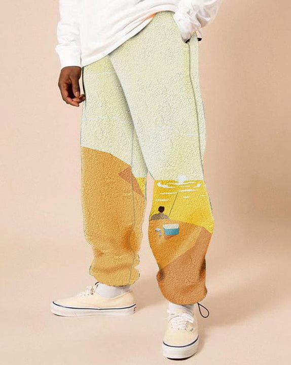 【Preorder】Men's trousers casual sports trend graffiti trousers-Ship on Jan 27th