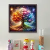 (Multi-Style) Life Tree-14CT Stamped Cross Stitch 40*40cm/15.75*15.75in