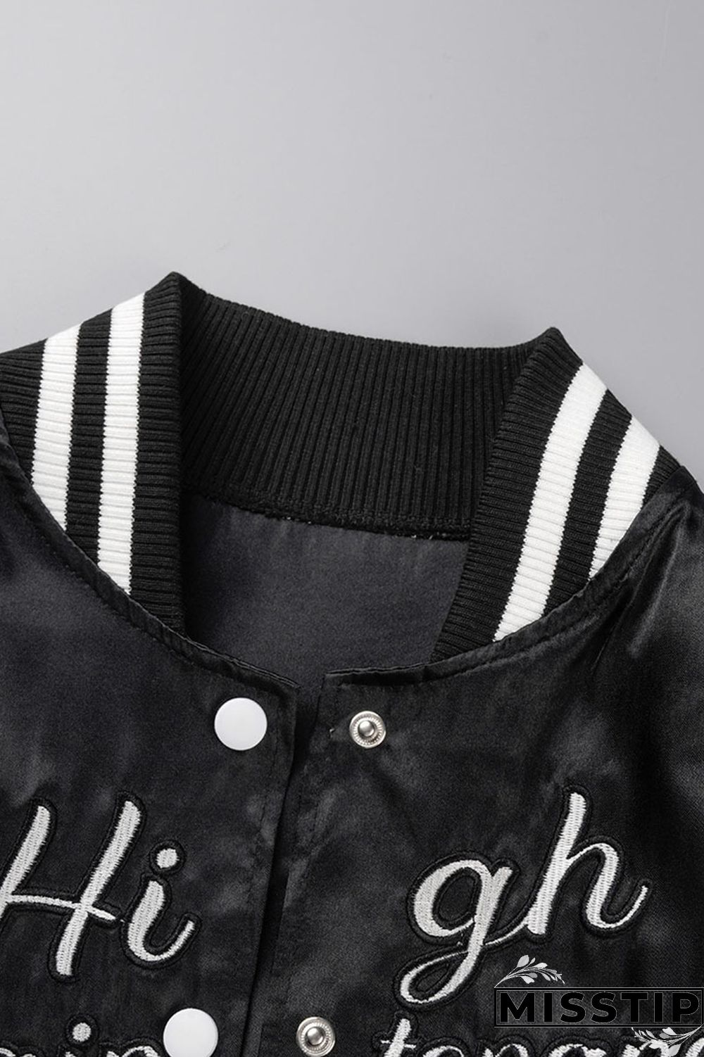 Green Casual Street Embroidered Patchwork Buckle Cardigan Collar Outerwear