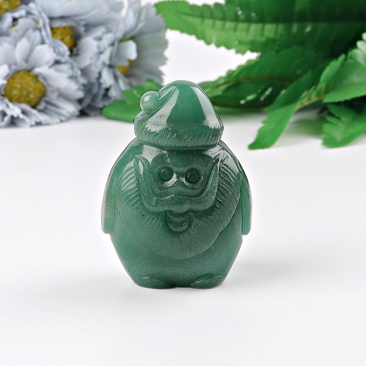 3" Santa Claus Crystal Carving