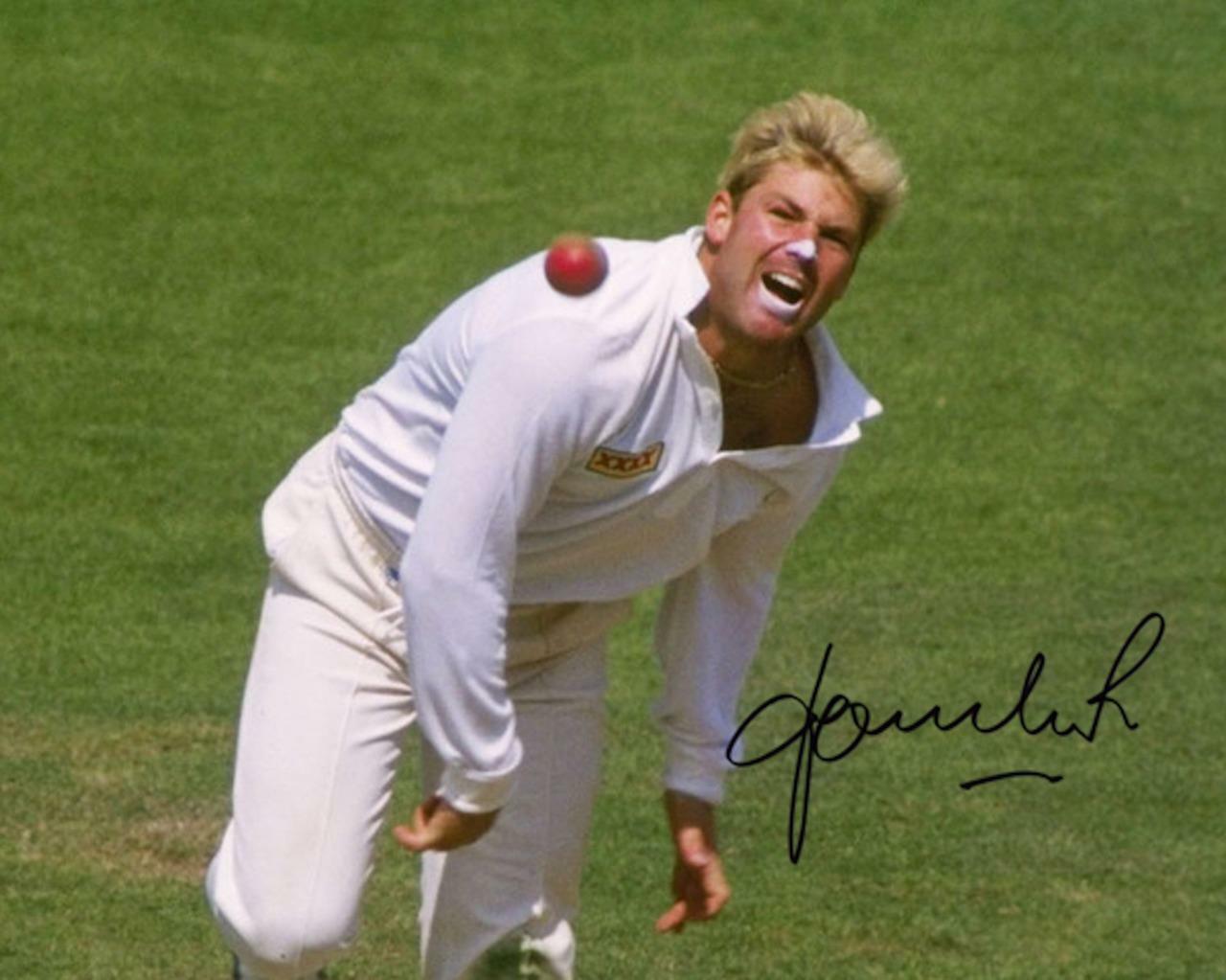 Shane Warne SIGNED AUTOGRAPHED 10X8