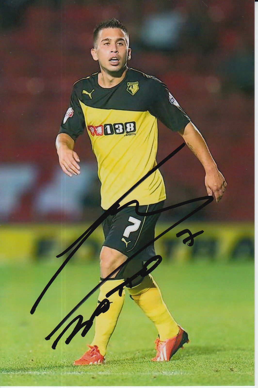 WATFORD HAND SIGNED CRISTIAN BATTOCCHIO 6X4 Photo Poster painting 4.