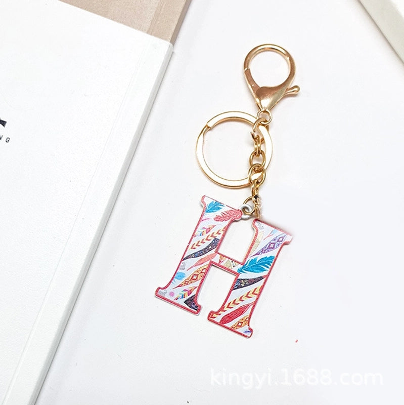 Elegant Streetwear Letter Pu Leather Alloy Women’s Bag Pendant Keychain