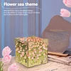 Tulip Night Light Handmade DIY Magic Cube Tulips Flower Table Lamp and Mirror Home decor Gift