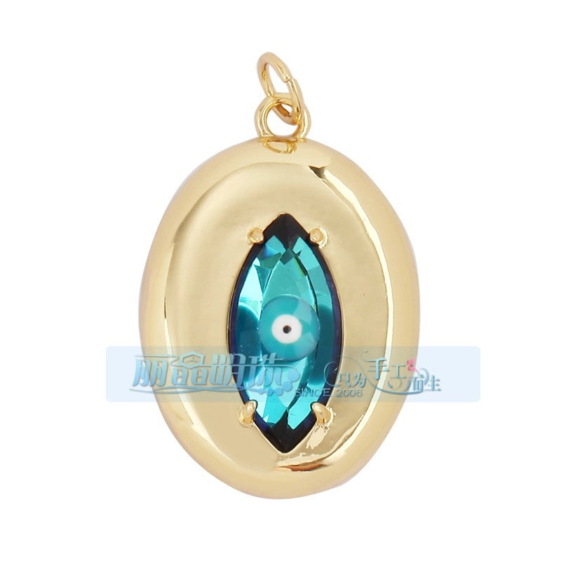 1 Piece Copper Devil’s Eye Pendant Jewelry Accessories