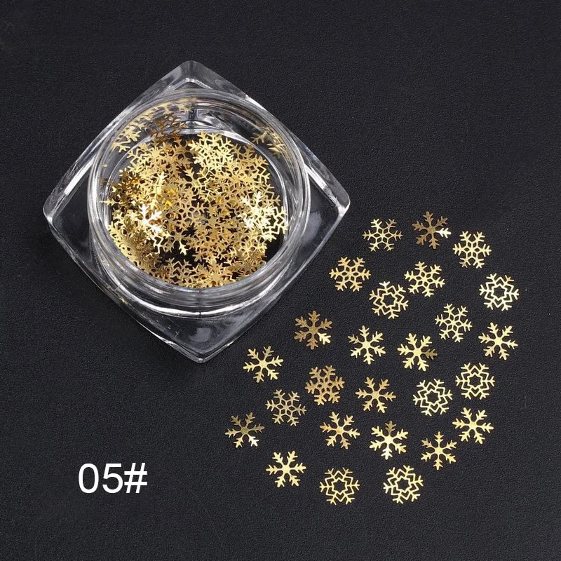 Butterfly Design Mixed Ultra-thin Hollow Metal Patch Snowflake DIY Jewelry Nail Art Decoration Metallic Nail Art Sequins Gem-Nail Inspo