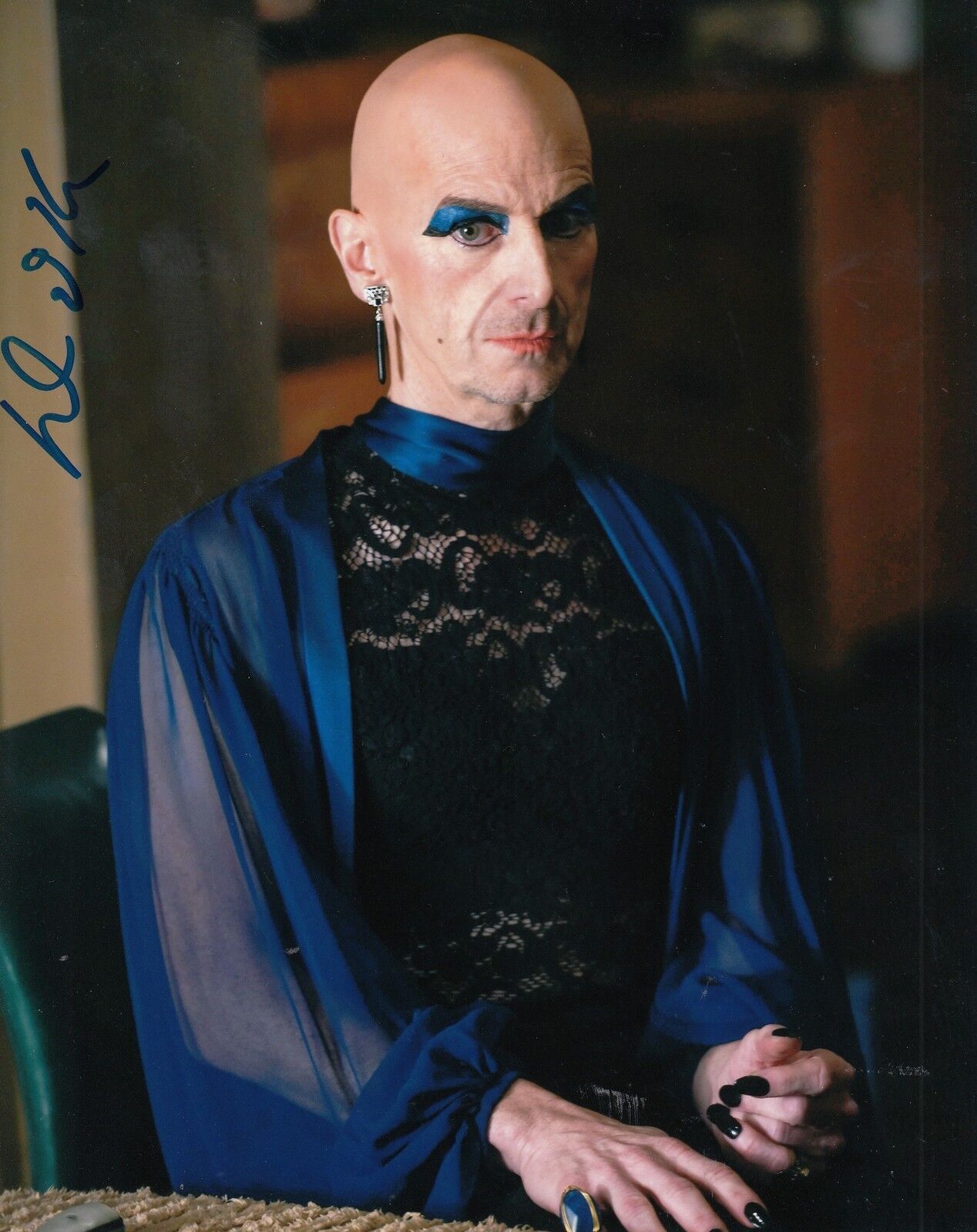 DENIS O'HARE signed (AMERICAN HORROR STORY) 8X10 Photo Poster painting *SPALDING* LIZ W/COA #2