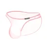 Men's Briefs Ultra-thin Transparent Bulge Pouch Underwear Sexy Low Rise Breathable Panties