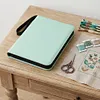 Embroidery Floss Organizer 50 Clear 9-Pocket Pages Waterproof Zip Trading Card Binder Holds 200+ Thread for Embroidery & Craft Supplies