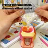 Diamond Painting Organizer Funnel Fit Round Containers Portable Drill Funnel 2.56x1.97in for DIY Craft Easy Transfer Tools (Pink Gold)