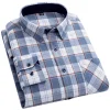 Men's 100% Cotton Plaid Shirt