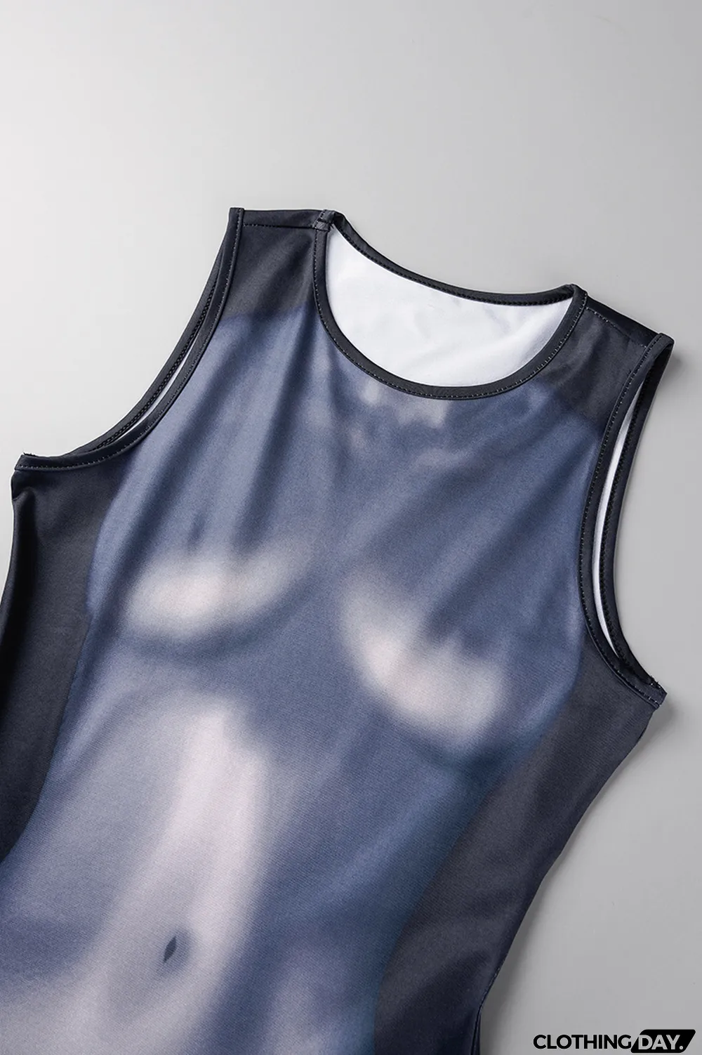 Black Sexy Print Patchwork O Neck One Step Skirt Dresses