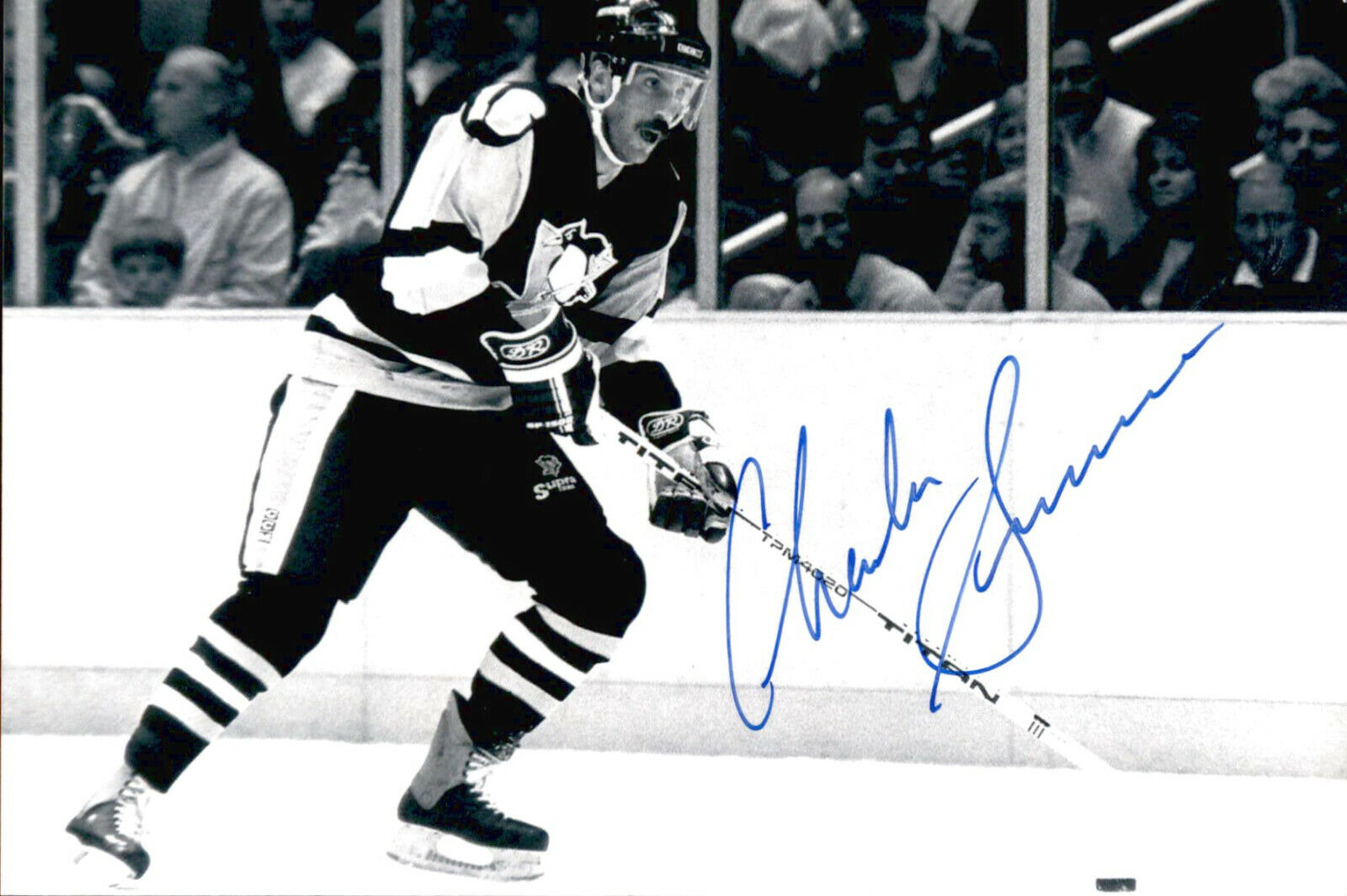 Charlie Simmer SIGNED autographed 4x6 Photo Poster painting PITTSBURGH PENGUINS #3