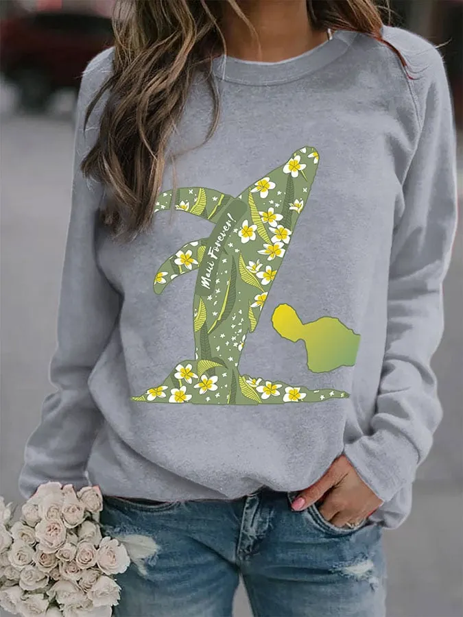 Women's Maui Forever Print Sweatshirt