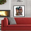 Diamond Painting-DIY Crystal Rhinestone Xmas Cottage(40x40cm)