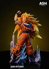 GROS Scale Super Saiyan 3 Son Goku - Dragon Ball Resin Statue - Ash-Studio