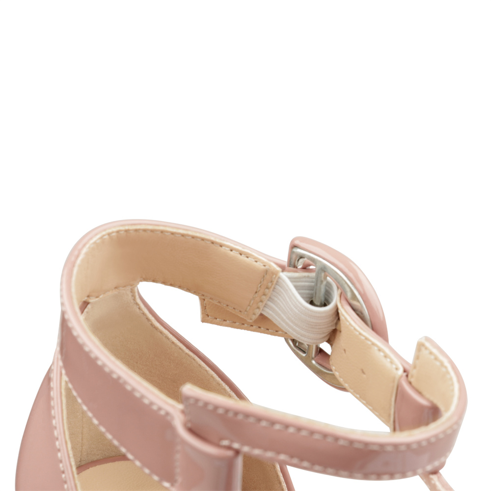 150mm Women's Open Toe Platform Sandals Ankle Strap High Heel Patent Red Bottom Summer Shoes-MERUMOTE