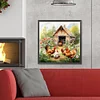 Diamond Painting-DIY Full Round Drill Farm Chicken