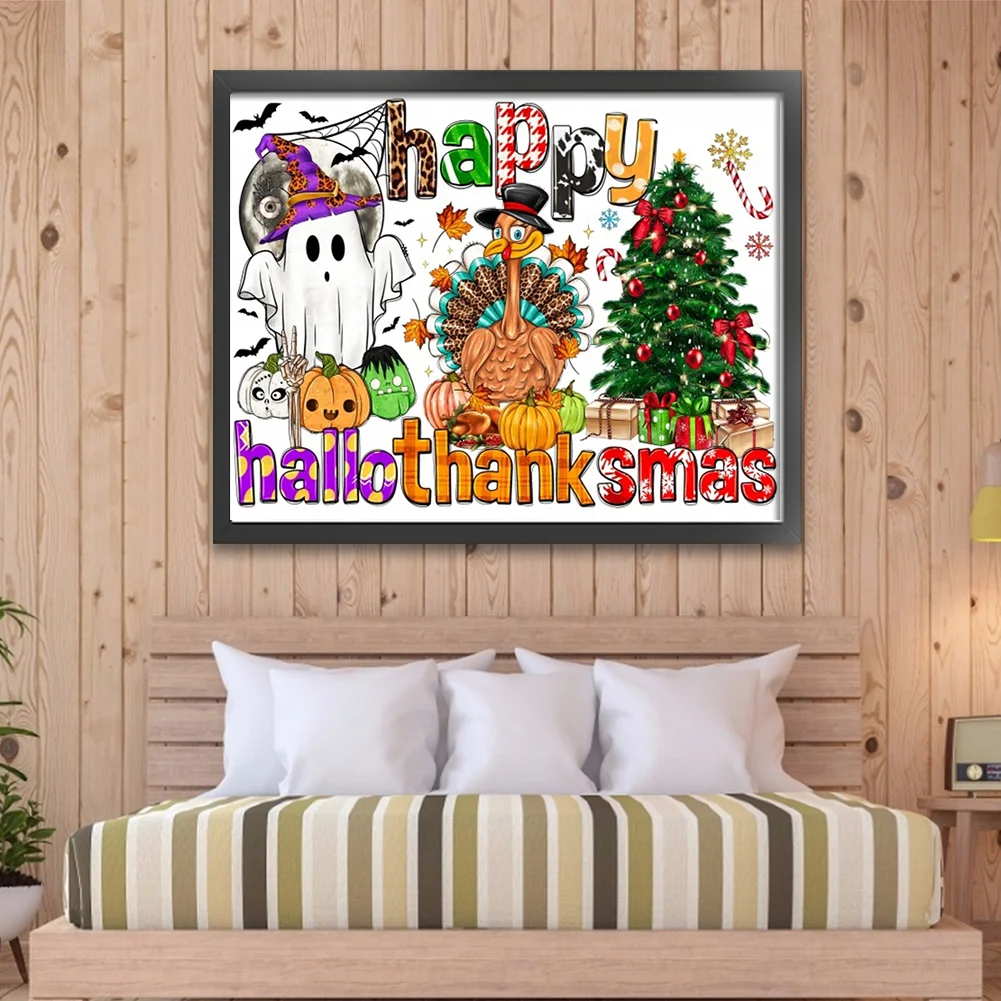 11CT Full Stamped Cross Stitch - Halloween(Canvas|70*55CM)