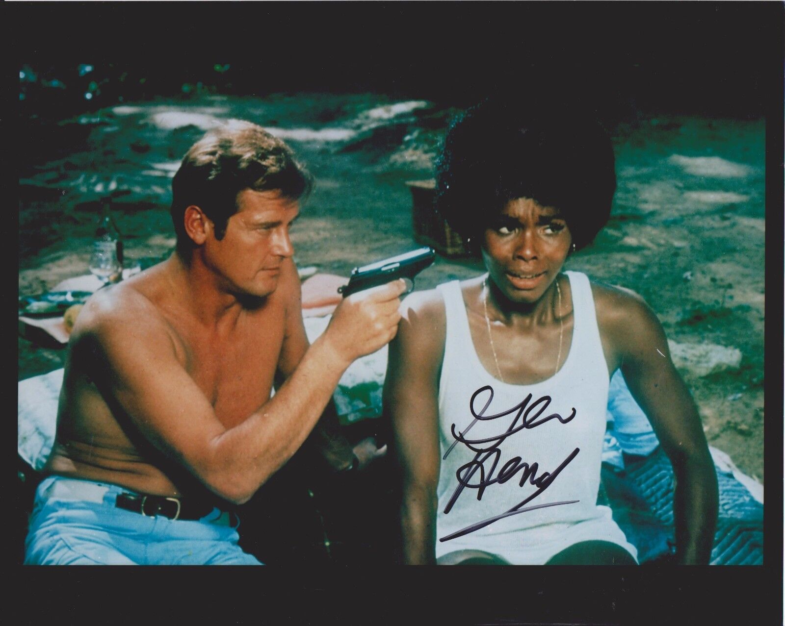 Gloria Hendry Bond 007 Live & Let Die 21 Original Autographed 8X10 Photo Poster painting