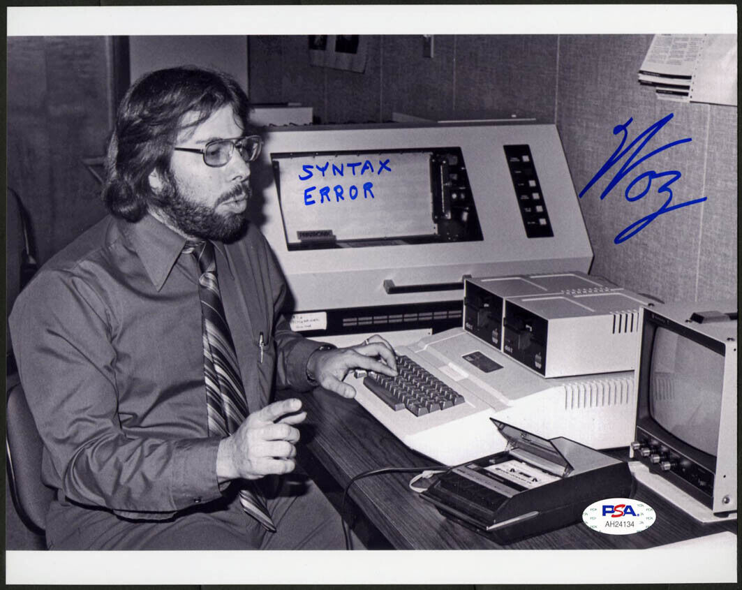 Steve Woz Wozniak SIGNED 8x10 Photo Poster painting Apple I Computer founder PSA/DNA AUTOGRAPHED