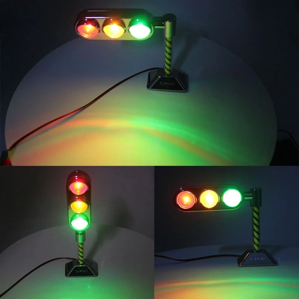 Vintage Indoor Traffic Light Wall And Desk Lamp