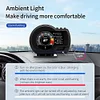 Car HUD Head-up Display P6 Full LCD Obd Instrument Modified Driving Score Gesture Switch A590 OBD+GPS Dual-Mode Smart Instrument