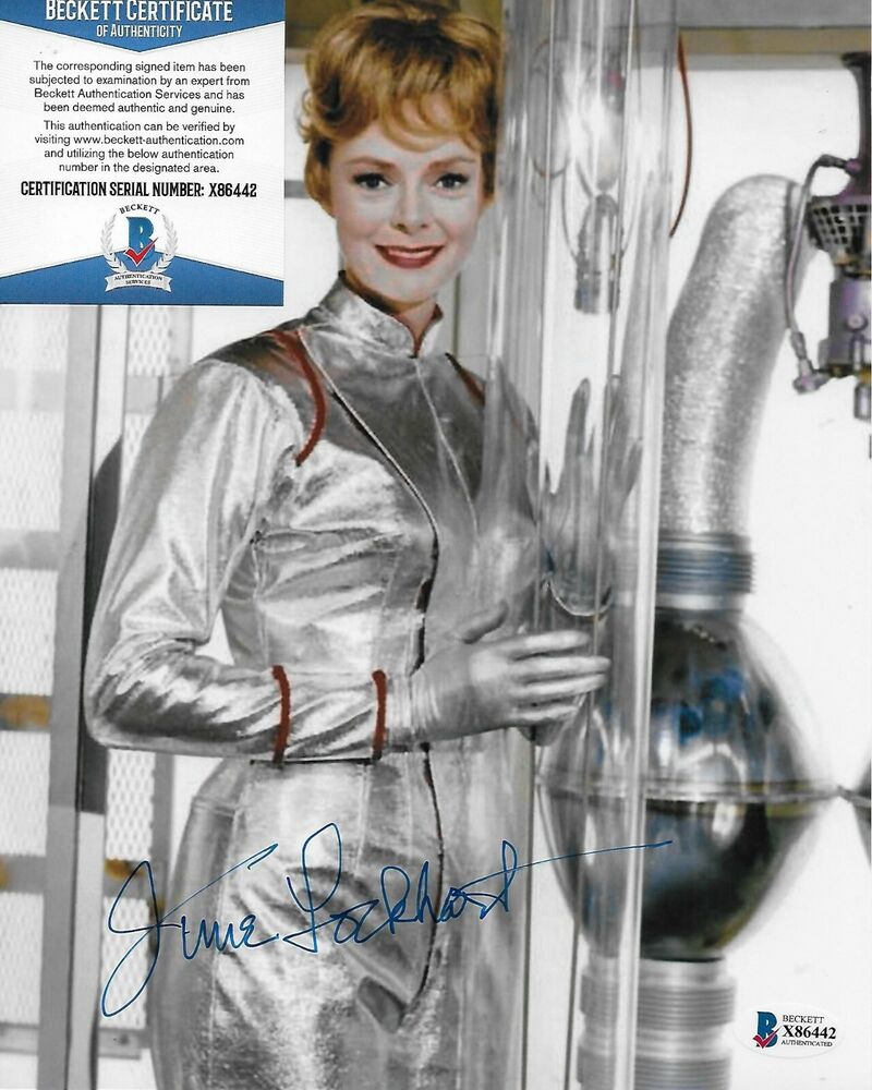 June Lockhart Lost in Space Original Autographed 8X10 Photo Poster painting w/Beckett