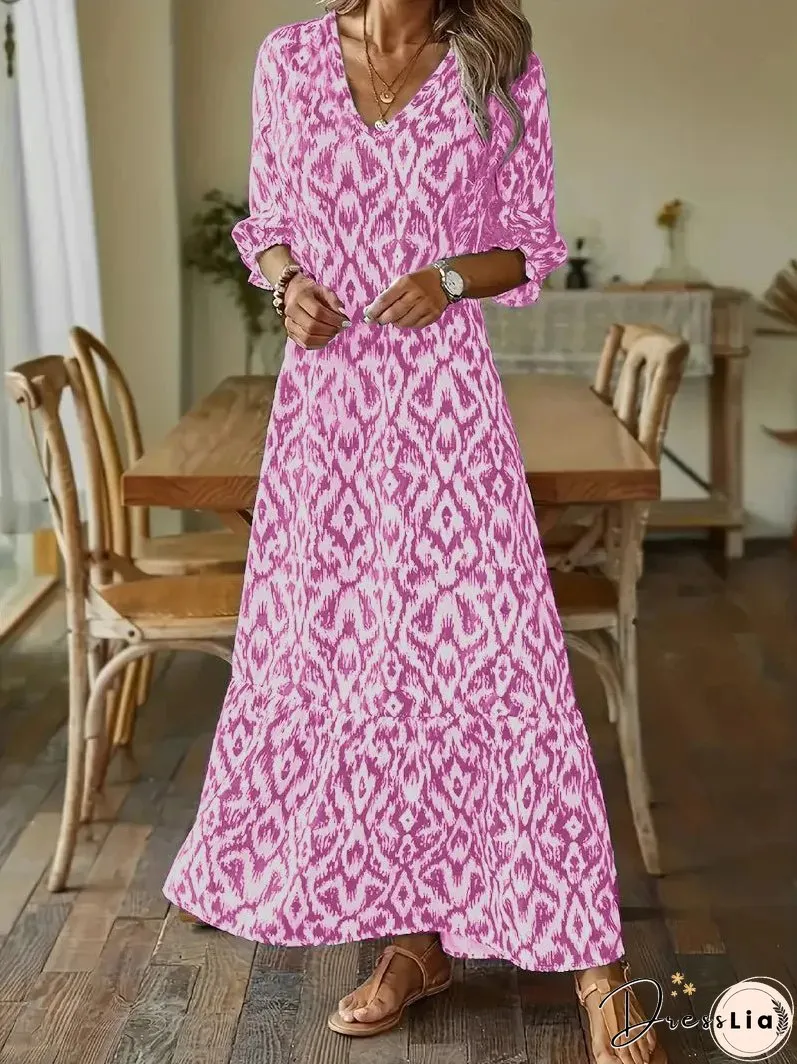 | Maxi dress with print