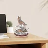 Diamond Painting Wooden Wolf Desktop Ornament Kit for Decoration