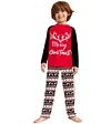 Family Striped Letters Christmas Parent-child Printed Pajamas Set