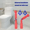 Plastic 10/13/17mm Toilet Seat Installation Wrench Spanner Repairing Tools