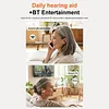 Bluetooth-Compatible Clip-On Sports Headphones Noise Reduction Single Ear Headphones Clip-On Open-Ear Earphones for Fitness Running Workout