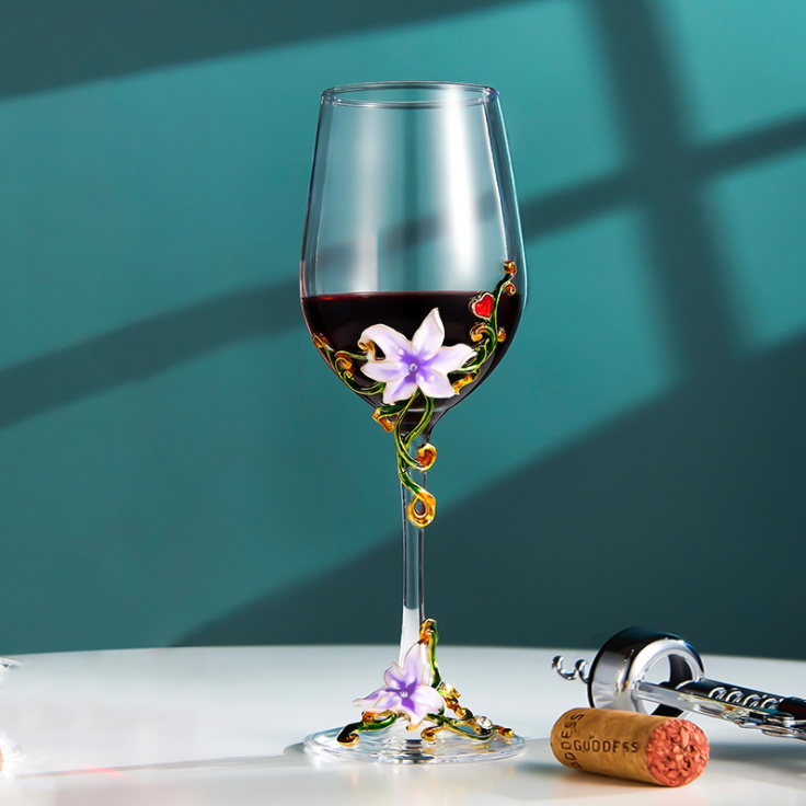 2Pcs High-End Household Champagne Glass Wine Glasses