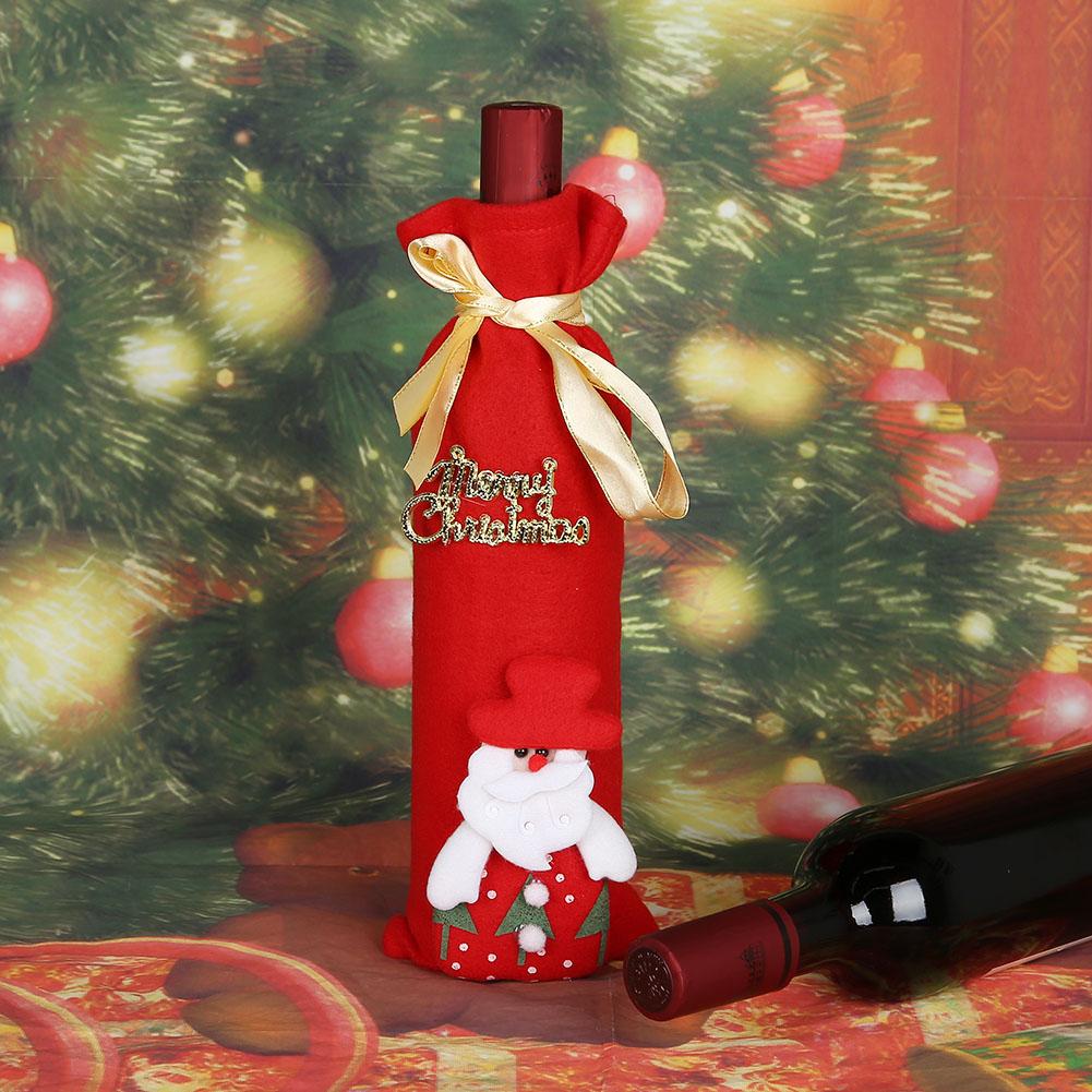 

Christmas Red Wine Bottle Cover Clothes Kitchen Decoration for New Year, Mg1817.02, 501 Original
