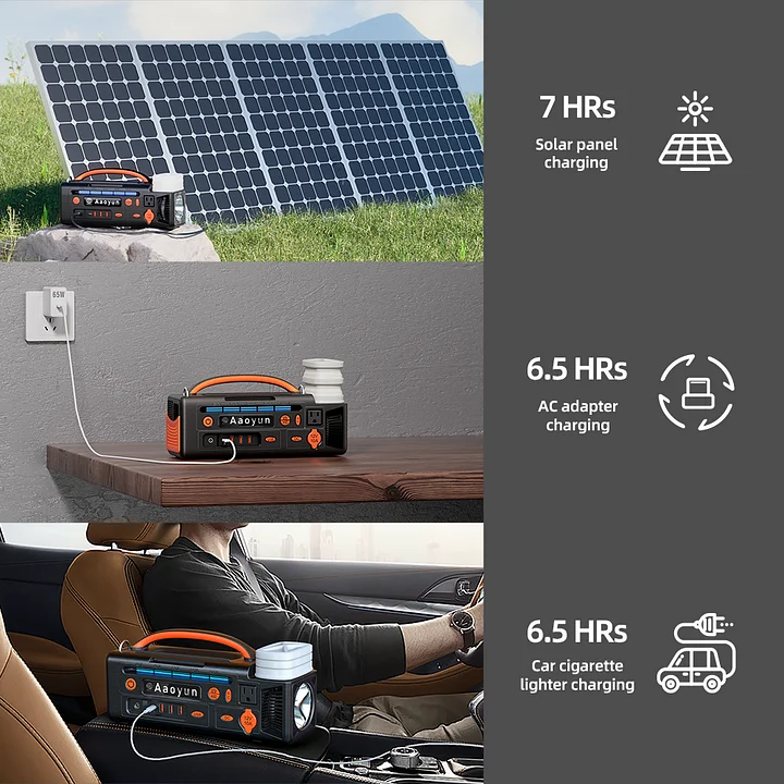 AOY-320 Portable Power Station | 300W Pure Sine Wave Inverter