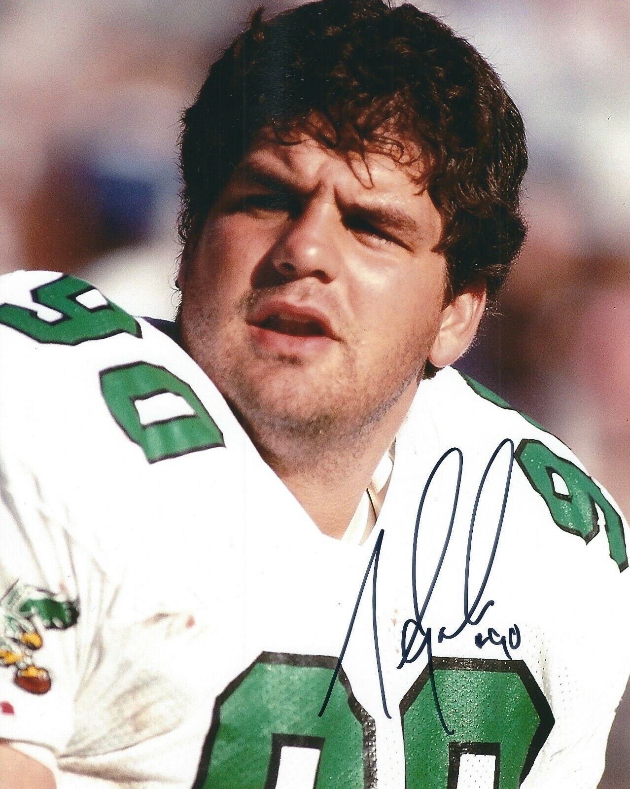 Signed 8x10 MIKE GOLIC Philadelphia Eagles Autographed Photo Poster painting - COA