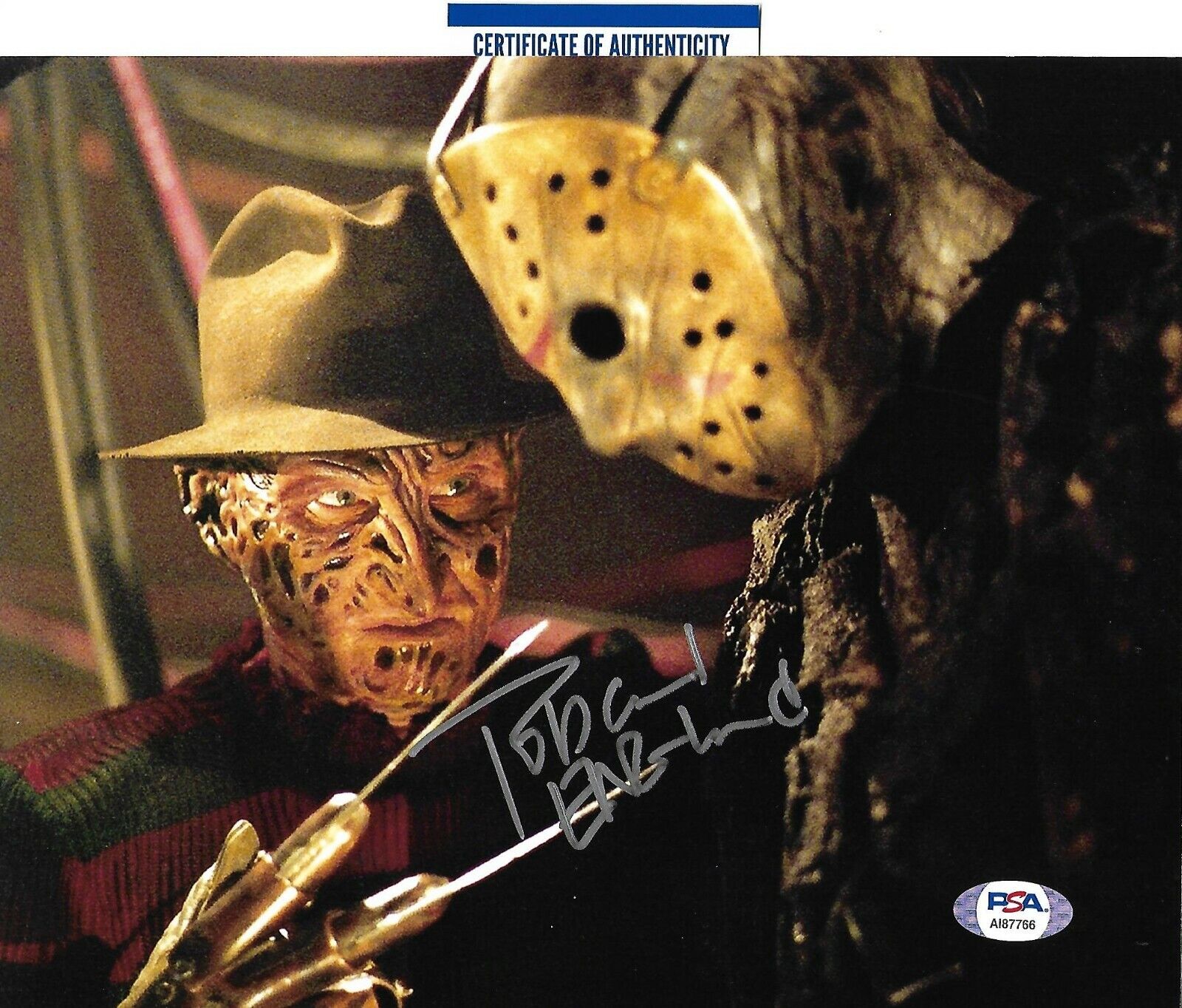 ROBERT ENGLUND signed auto (FREDDY KRUEGER, ELM STRRET) 8X10 Photo Poster painting w/ COA PSA