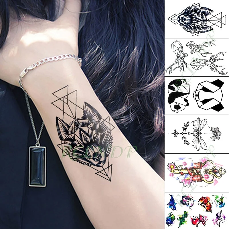 Waterproof Temporary Tattoo Sticker Love Heart Heartbeat Fake Tatto sexy clavicle Hand Arm Flash Tatoo for Kid Girl Men Women