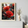 Butterfly Rose - 11CT Stamped Cross Stitch - 40*50cm - Flower
